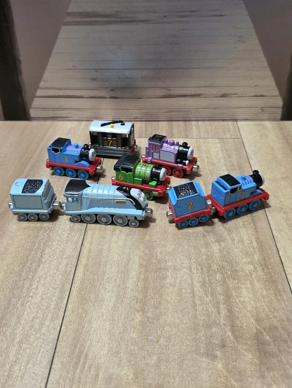 Thomas & Friends Spencer, Thomas Santa, Percy, Rosie And Toby Train Engine